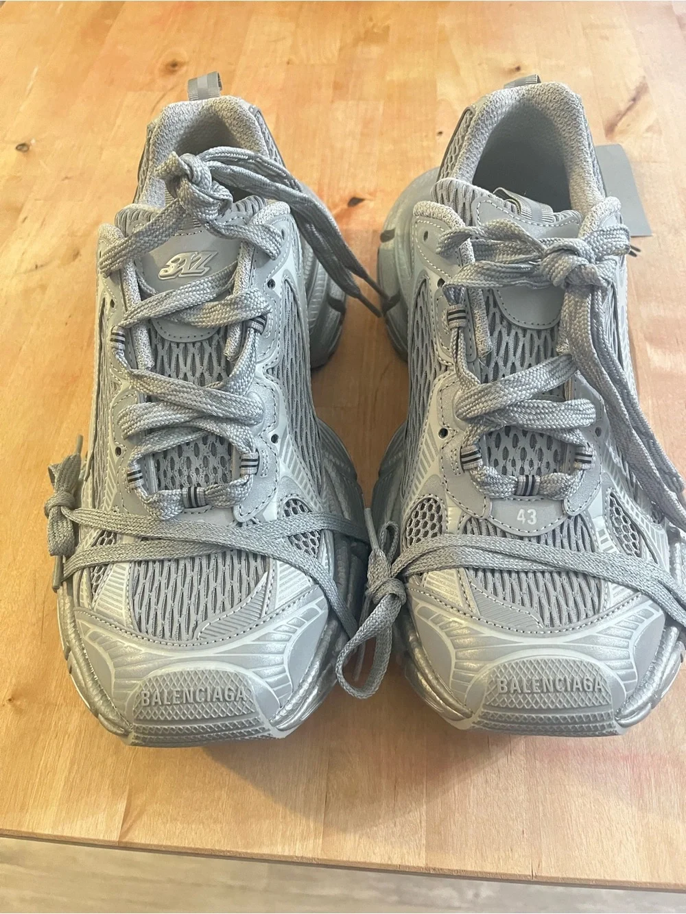 Reflective Silver Balenciaga 3xl Men's Sneakers